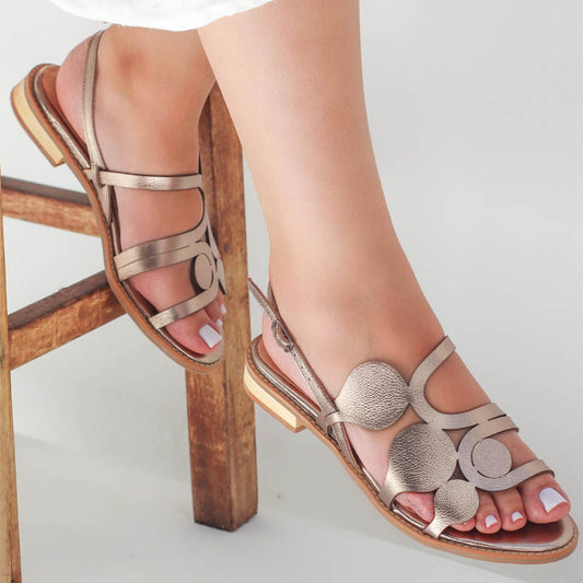 Round Toe Roman Flat Sandals